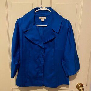 Coldwater Creek Royal Blue Suit Jacket Size 8